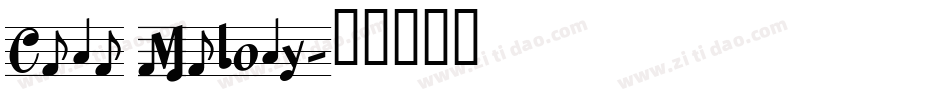 Cute Melody字体转换